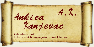 Ankica Kanjevac vizit kartica